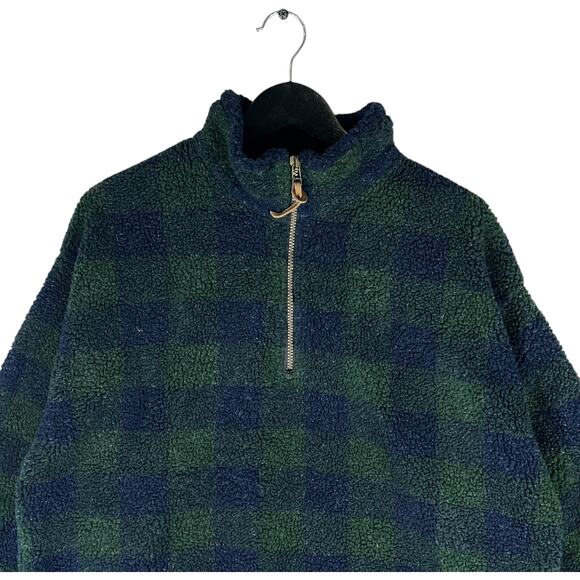 Field & Stream 1/4 Zip Plaid Fleece - Picture 2 of 7